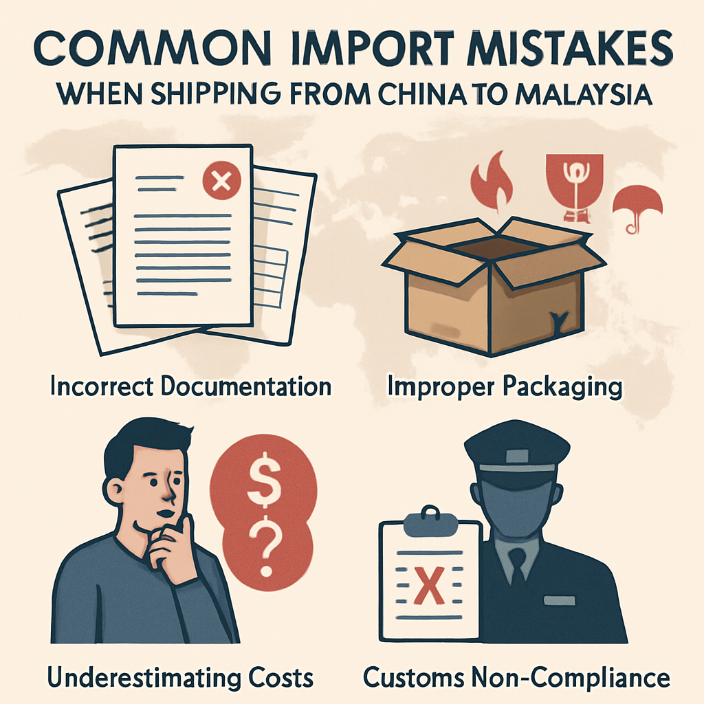 Read more about the article Top China to Malaysia Import Mistakes: Customs Clearance, Documentation & Shipping Errors Explained
